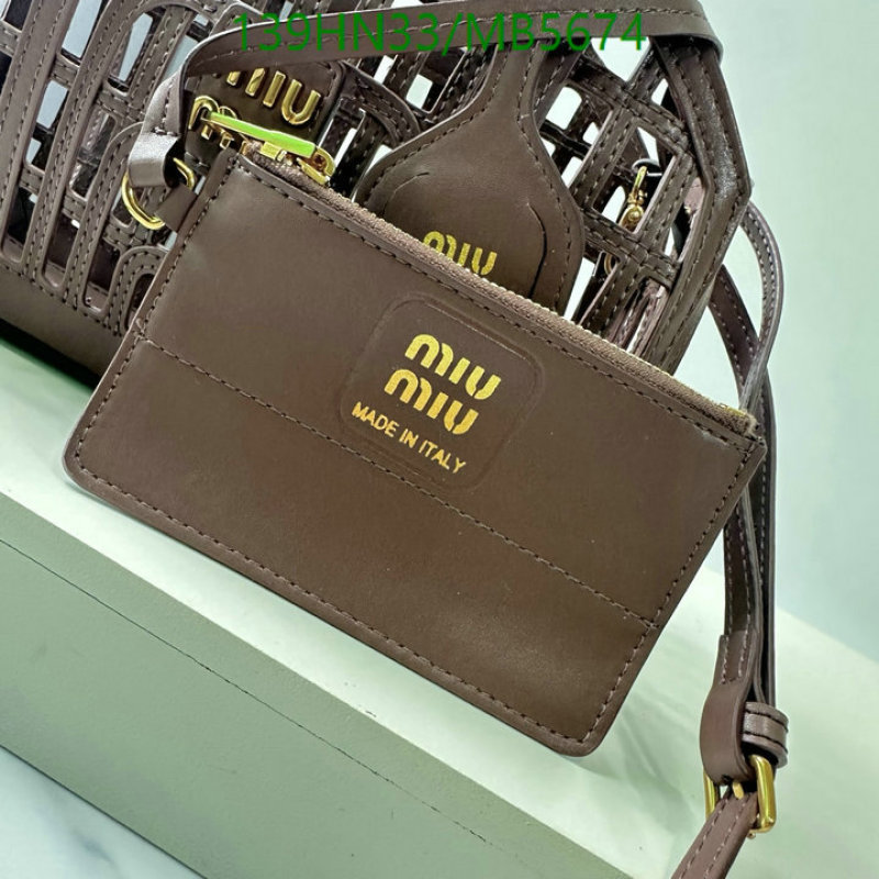 Miu Miu Bag-(4A)-Handbag- Code: MB5674 $: 139USD
