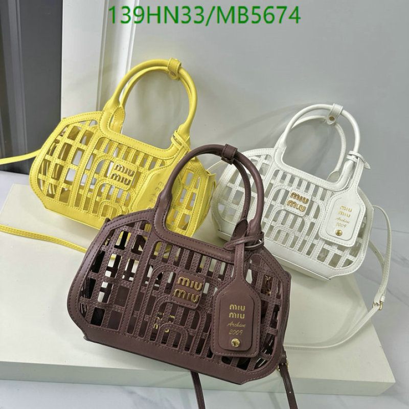 Miu Miu Bag-(4A)-Handbag- Code: MB5674 $: 139USD