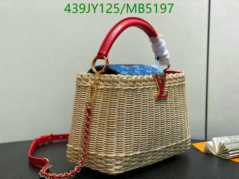 LV Bag-(Mirror)-Handbag- Code: MB5197