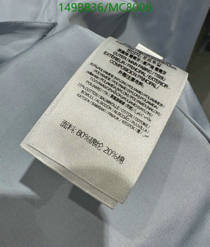 Clothing-Burberry Code: MC8006 $: 149USD