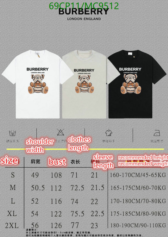 Clothing-Burberry Code: MC9512 $: 69USD