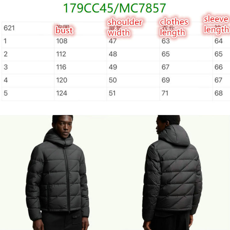Down jacket Men-Moncler Code: MC7857 $: 179USD