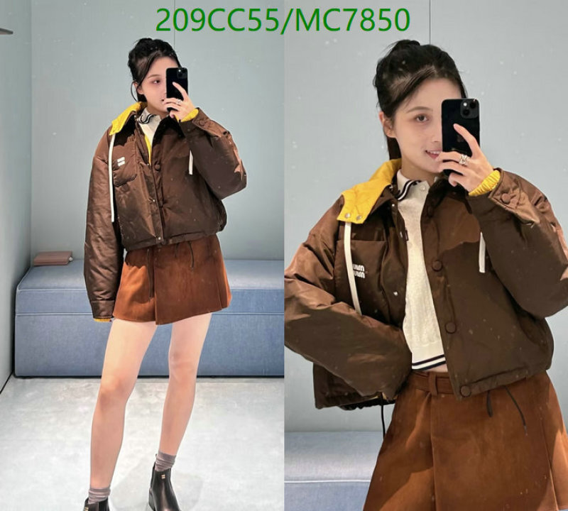 Down jacket Women-Miu Miu Code: MC7850 $: 209USD