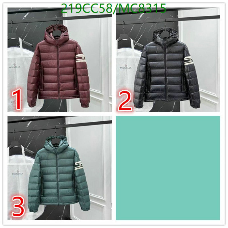 Down jacket Men-Moncler Code: MC8315 $: 219USD