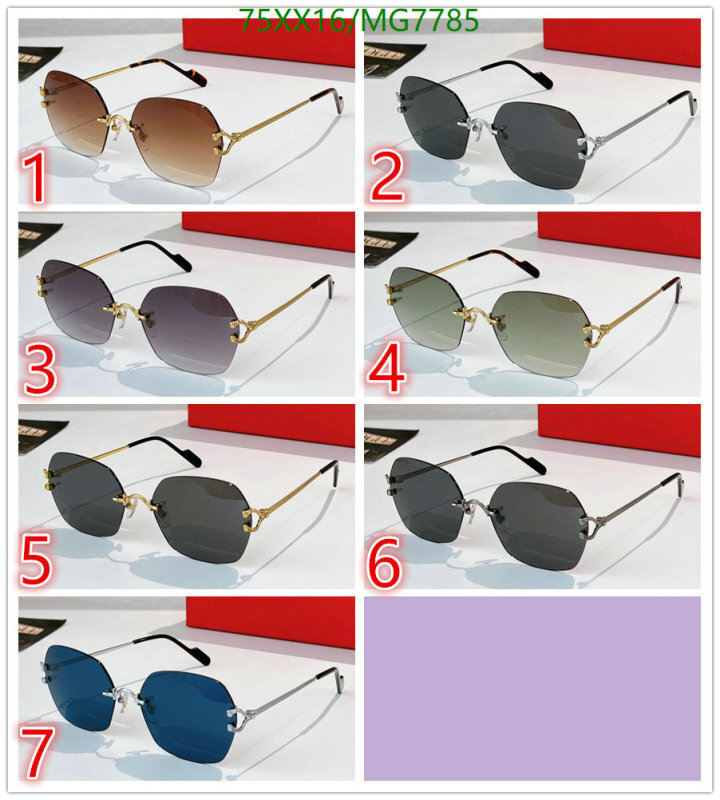 Glasses-Cartier Code: MG7785 $: 75USD