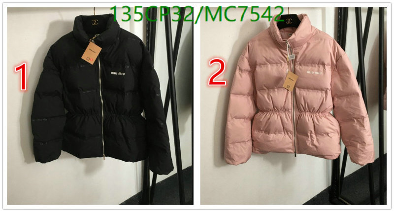 Down jacket Women-Miu Miu Code: MC7542 $: 135USD