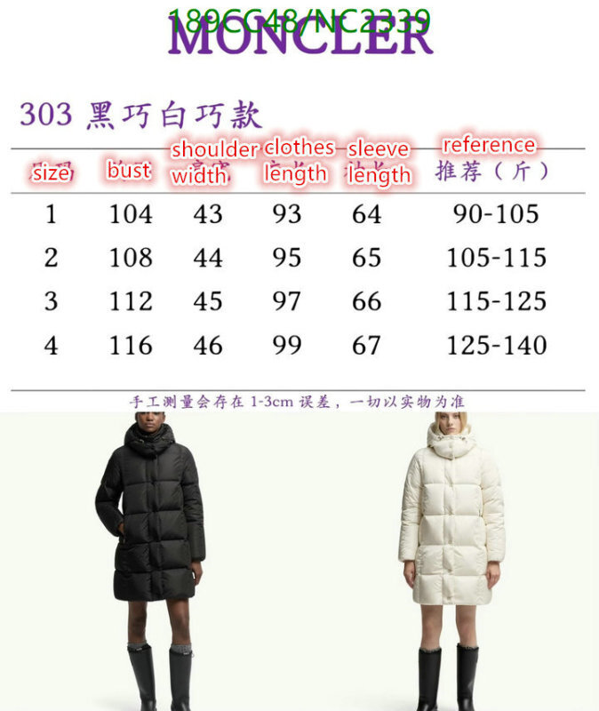 Down jacket Women-Moncler Code: NC2339 $: 189USD
