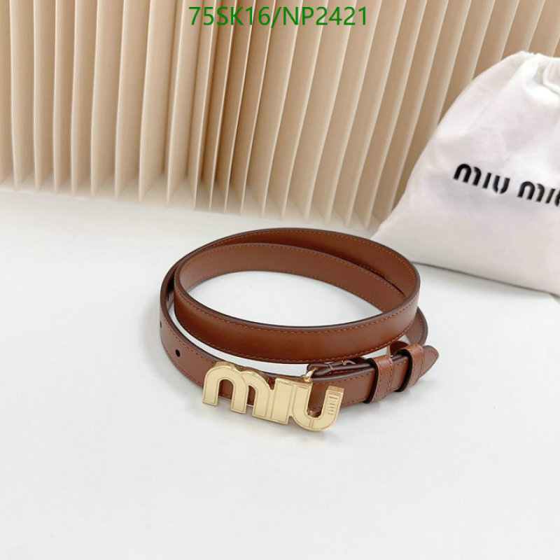 Belts-MIU MIU Code: NP2421 $: 75USD