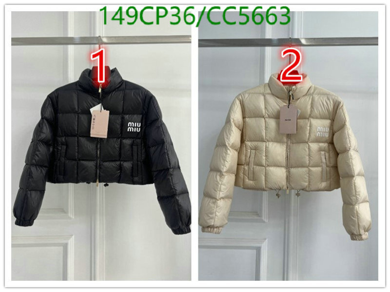 Down jacket Women-Miu Miu Code: CC5663 $: 145USD-yupoo dhgate Down jacket Women-Miu Miu Code: CC5663 $: 145USD