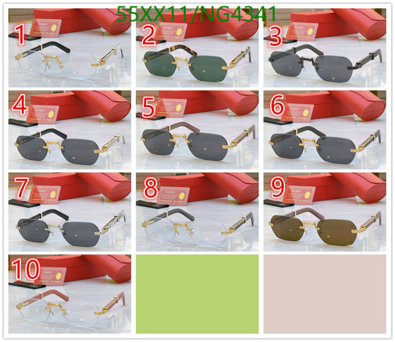 Glasses-Cartier Code: NG4341 $: 55USD-yupoo dhgate Glasses-Cartier Code: NG4341 $: 55USD