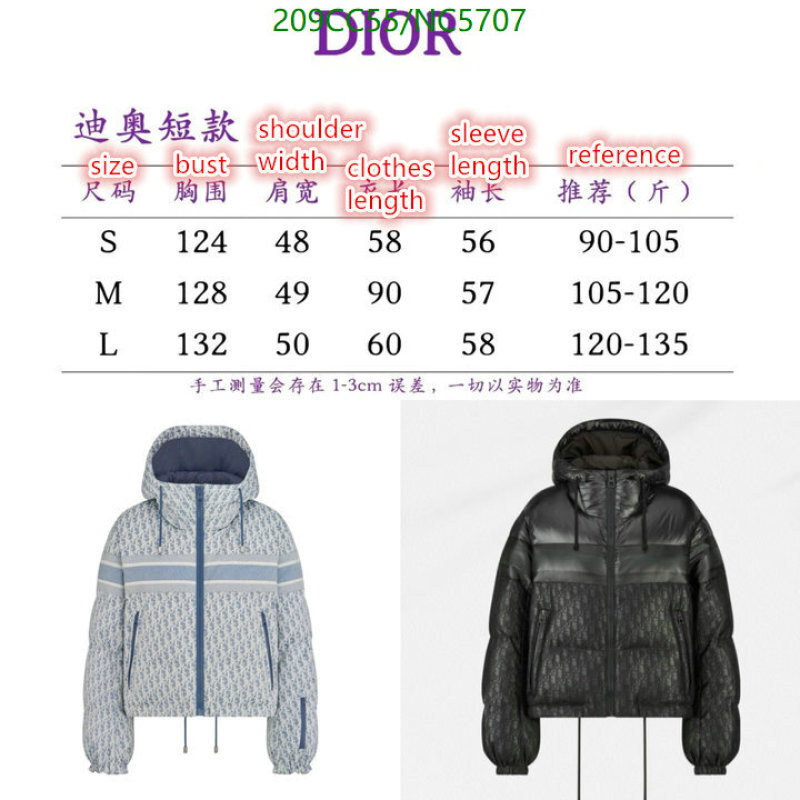 Down jacket Women-Dior Code: NC5707 $: 209USD