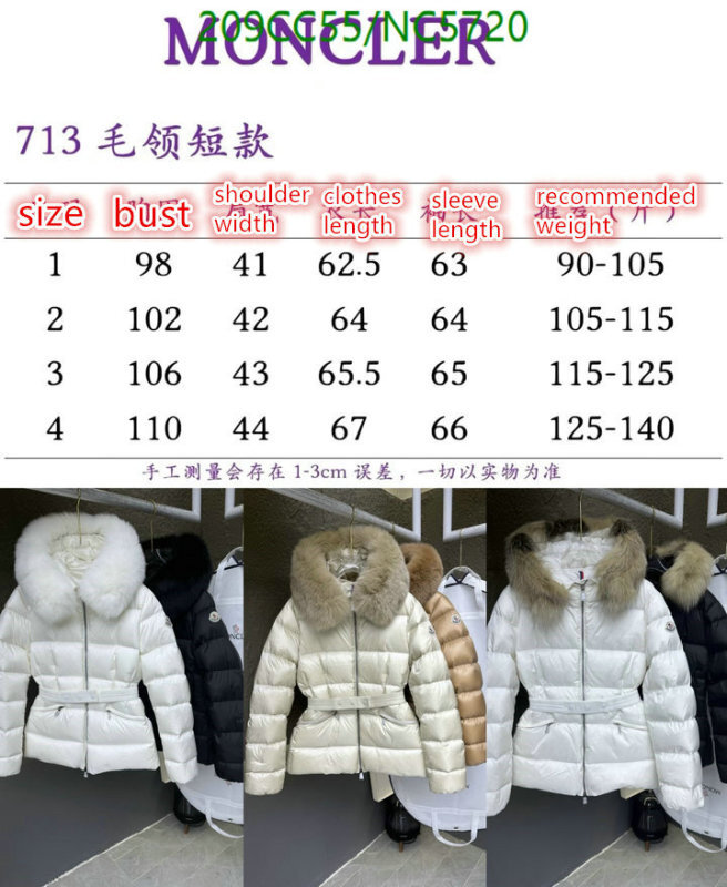 Down jacket Women-Moncler Code: NC5720 $: 209USD