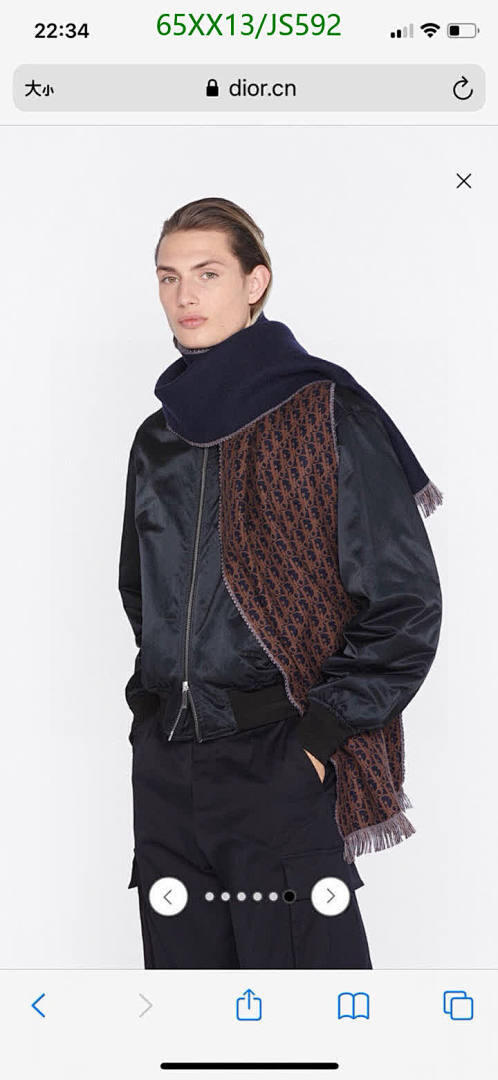 Scarf-Dior Code: JS592 $: 65USD