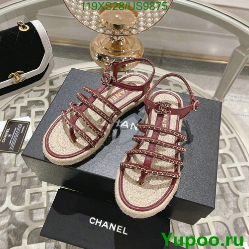 Chanel Women's Sandals Sheepskin & Hemp Rope, EU 35-41 - Stylish Summer Footwear