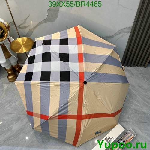 Burberry Classic Checkered Umbrella Windproof Parasol Umbrella For Women