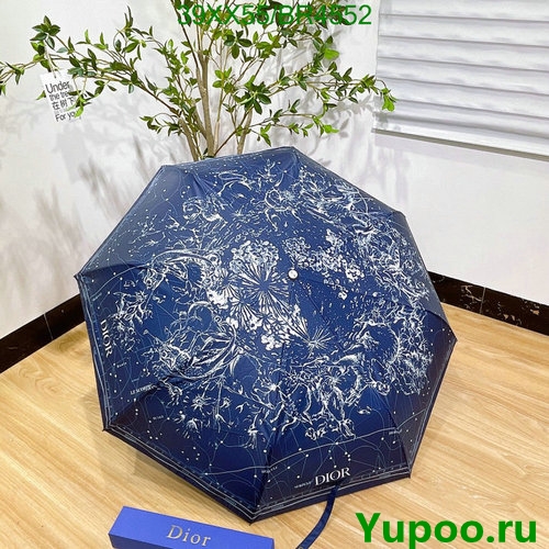 Dior Blue Constellation Print Umbrella, Stylish and Protective with Box