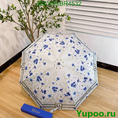 Christian Dior Floral Print Umbrella - Stylish and Protective