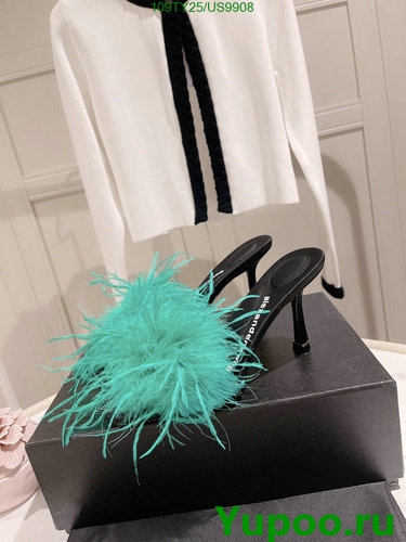 Alexander Wang Women's Feather Embellished Heeled Sandals - Statement Shoes