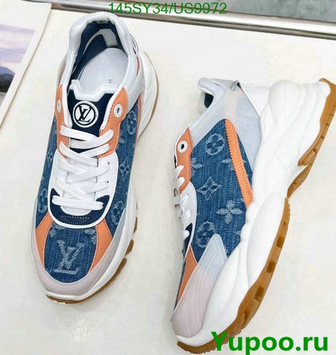 Louis Vuitton Women's Denim Monogram Run Away Sneakers - EU35-41