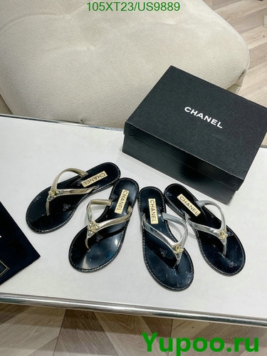 Elegant Chanel Women's Thong Sandals in Sheepskin Leather - Sizes EU35-EU42