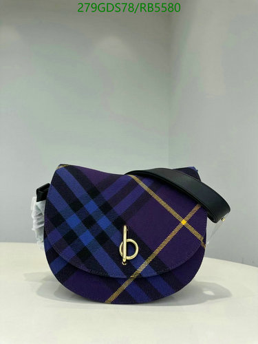 Burberry Plaid Saddle Bag in Wool - Stylish & Versatile Crossbody Purse