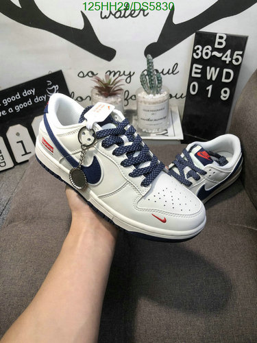 Nike Dunk Low Retro White Navy Sneakers - Unisex Genuine Leather Shoes