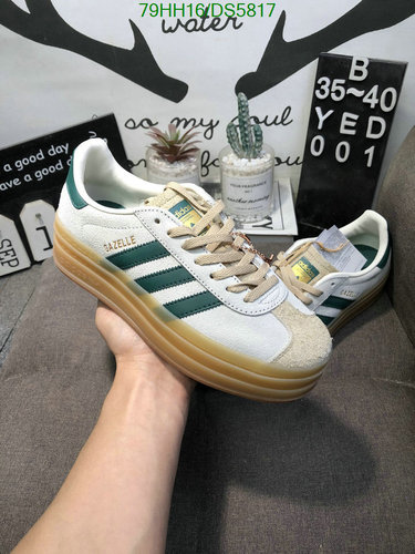 Adidas Gazelle Bold Platform Sneakers for Women - White & Green Leather