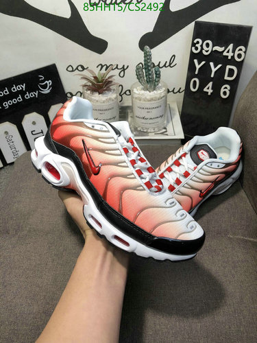 Nike Air Max Plus TN Men's Running Shoes - Gradient Red & White Performance Sneakers