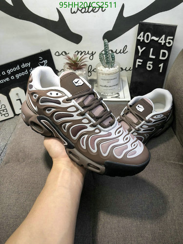 Nike Men's Air Max Plus TN Casual Sneakers - Brown & White Stylish Comfort