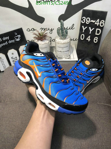 Nike Men's Air Max Plus TN Blue Orange Running & Training Shoes