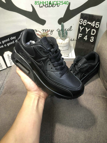 Nike Air Max 90 Unisex Genuine Leather Black Sneakers for Men & Women