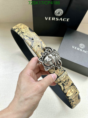 Versace Medusa Embellished Cowhide Leather Belt - Luxurious & Stylish Accessory