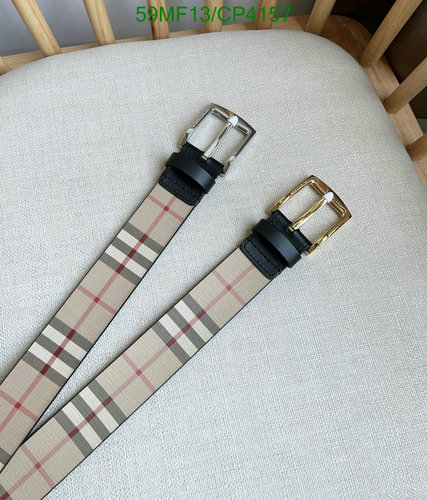 Burberry Reversible Check & Leather Belt - Classic Design, Premium Quality