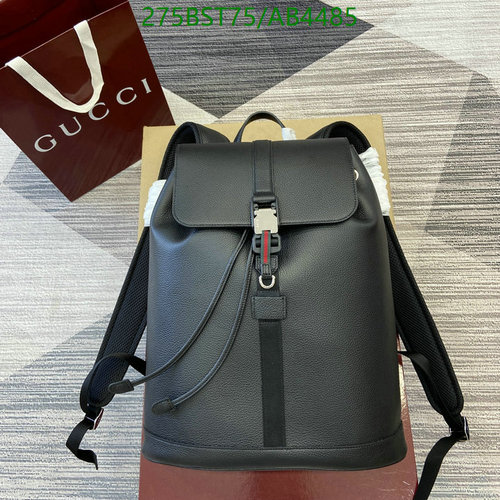 Gucci Black Leather Backpack - Mirror Quality