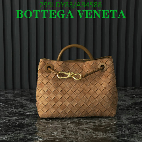 Bottega Veneta Lambskin Woven Top Handle Bag