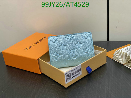 Louis Vuitton Genuine Leather Wallet Mirror Quality