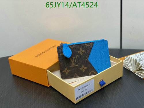 Louis Vuitton Monogram Canvas & Leather Card Holder - Blue