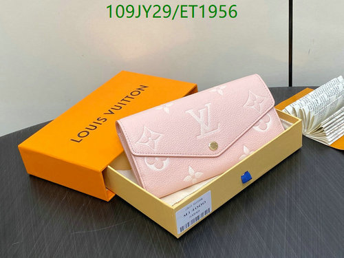Louis Vuitton Women's Pink Monogram Genuine Leather Wallet
