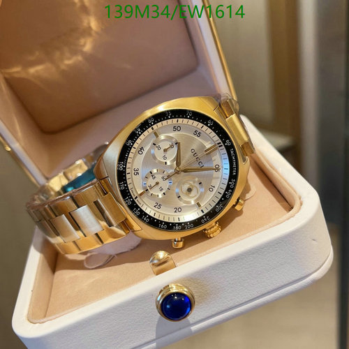 Gucci Stainless Steel Chronograph Quartz Watch - 41MM Gold Tone