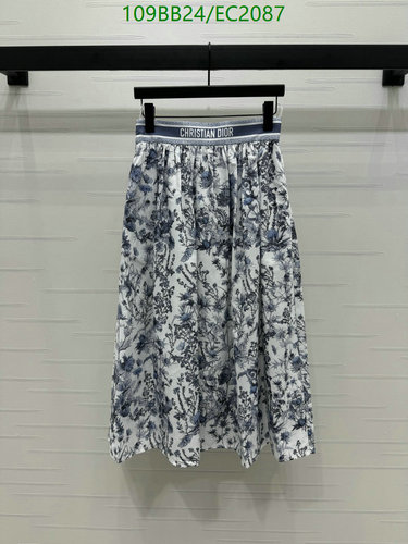 Dior Christian Dior Floral Print Midi Skirt