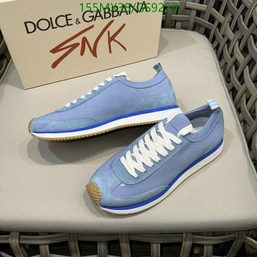 Dolce & Gabbana Men's Blue Cowhide Sneakers - Luxury Casual Footwear