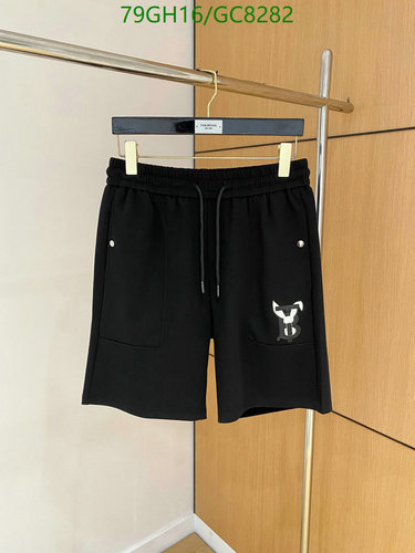 Burberry Men's Black Cotton Shorts with Logo, Size M-3XL, Casual Style