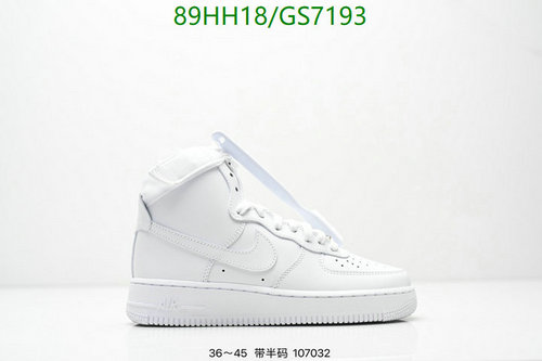 Nike Air Force 1 High '07 White Unisex Leather Sneakers for Ultimate Style