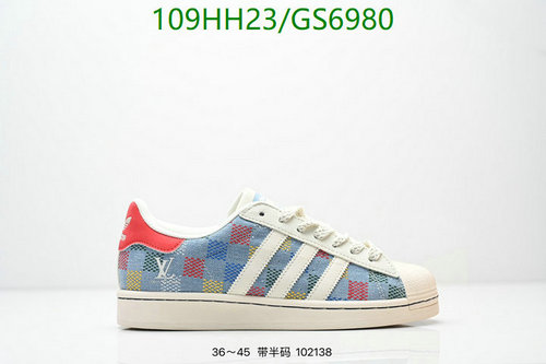 Adidas Superstar Louis Vuitton Checkerboard Sneakers - Unisex Casual Shoes