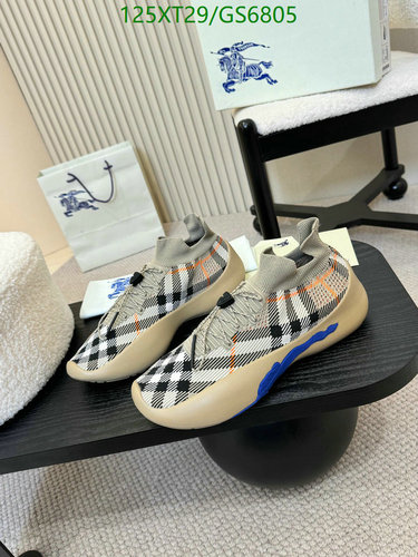 Burberry Men's Designer Sneakers - Classic Plaid Knit Casual Shoes