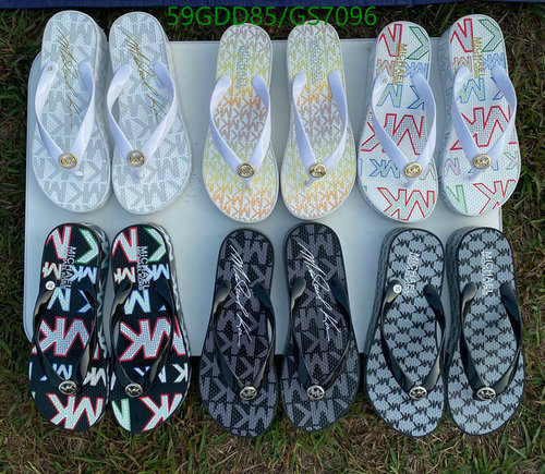 Michael Kors Women's Signature Logo Flip Flops - Comfortable Summer Sandals