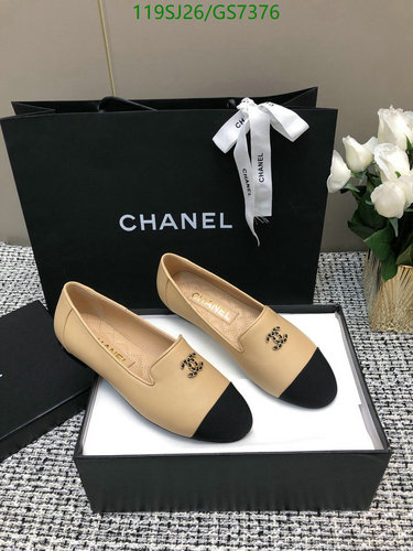 Chanel Women's Classic Two-Tone Leather Loafers - Elegant & Comfortable
