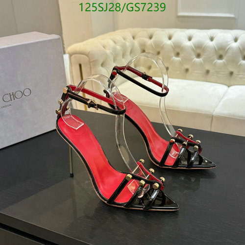 Abing Wang Women's Studded Pointed Toe Ankle Strap Stiletto Heels