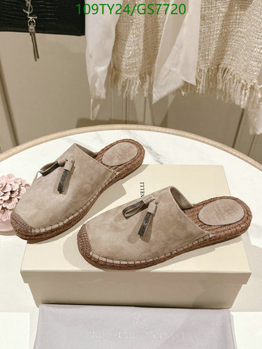 Brunello Cucinelli Women's Cowhide Espadrille Mules - Elegant & Comfortable