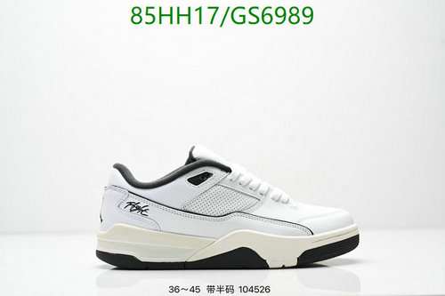 Air Jordan Retro Flight Low-Top Sneakers - Classic White & Black for Unisex